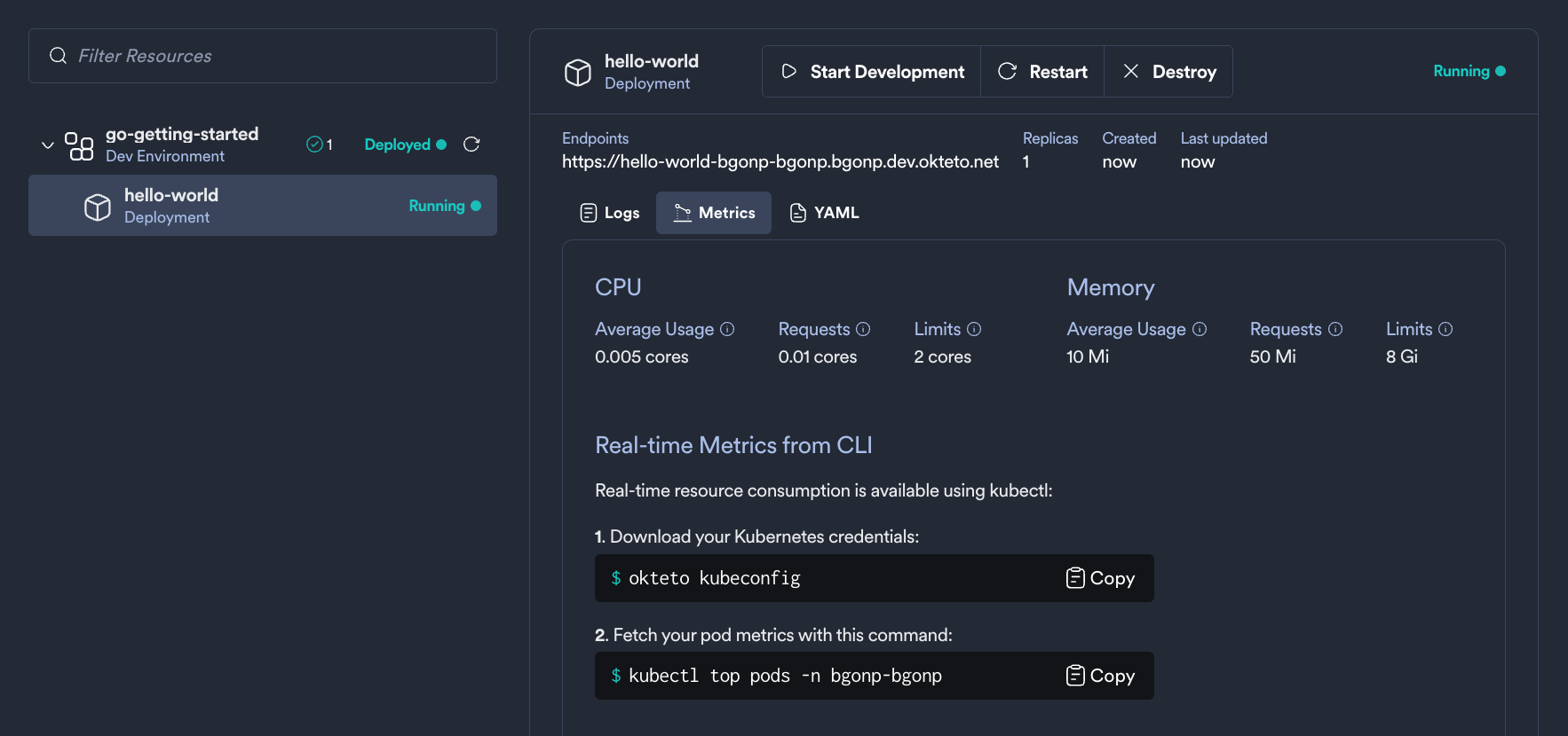 share a Namespace